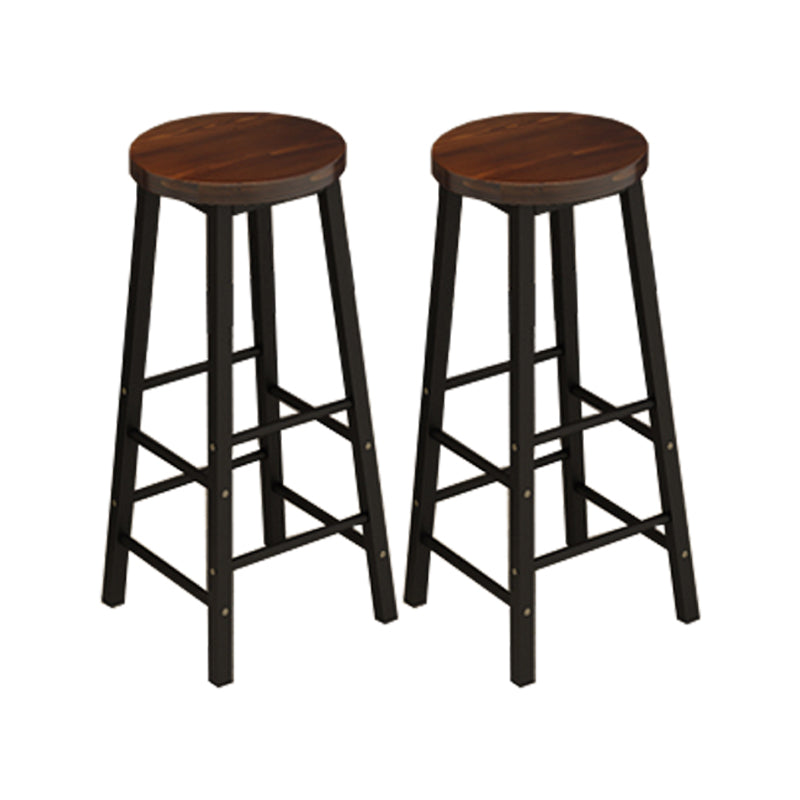 Armless Counter Height Stools with Footrest, Contemporary for Bristol