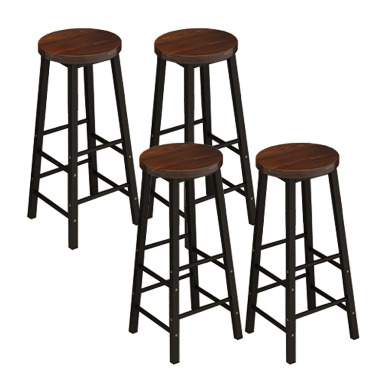 Armless Counter Height Stools with Footrest, Contemporary for Bristol