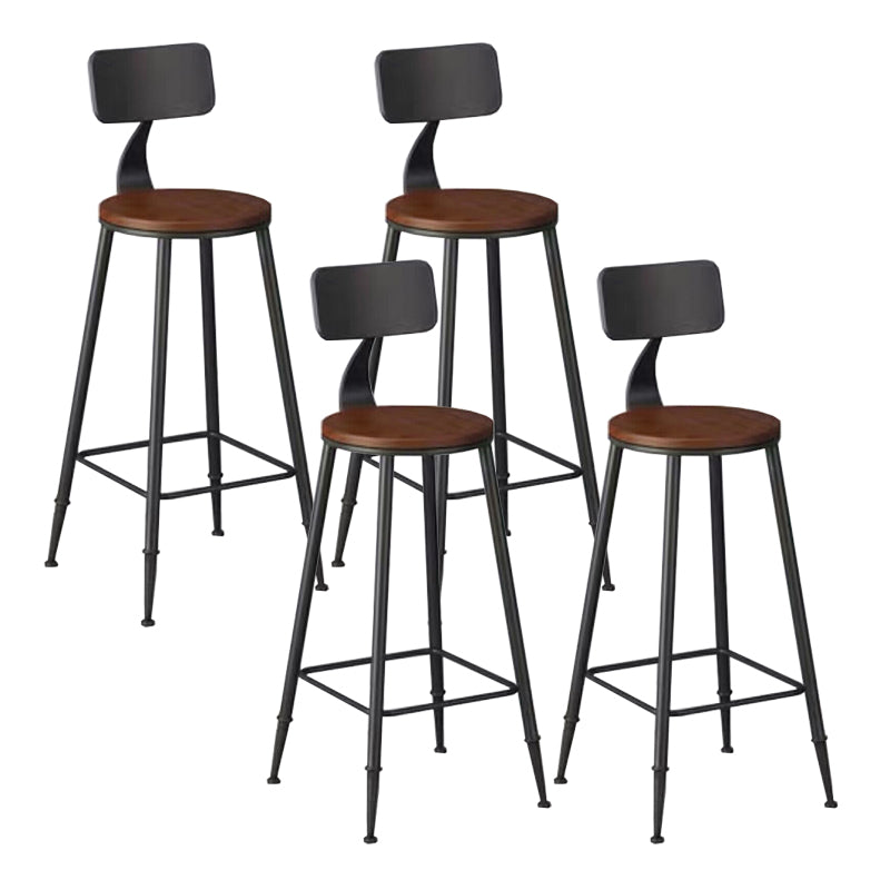 Armless Counter Height Stools with Footrest, Contemporary for Bristol