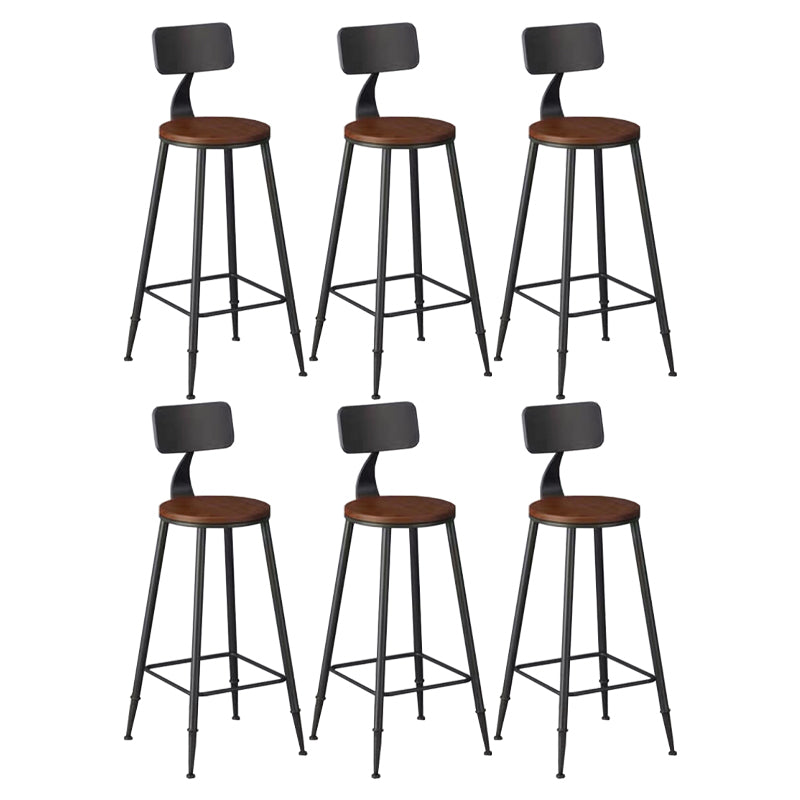 Armless Counter Height Stools with Footrest, Contemporary for Bristol