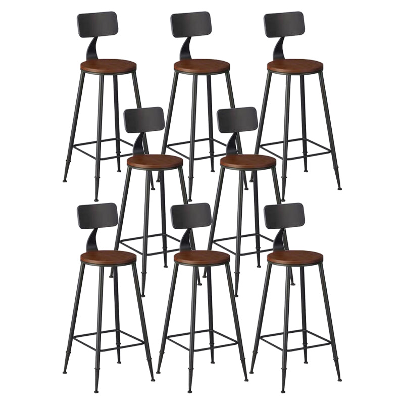 Armless Counter Height Stools with Footrest, Contemporary for Bristol