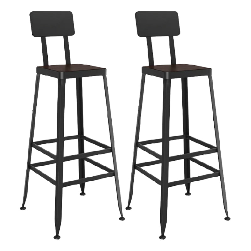 Armless Counter Height Stools with Footrest, Contemporary for Bristol