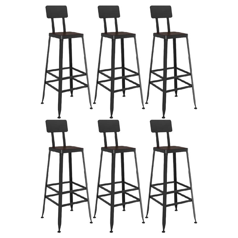 Armless Counter Height Stools with Footrest, Contemporary for Bristol