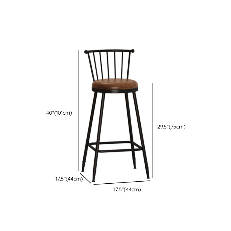 Armless Counter Height Stools with Footrest, Contemporary for Bristol