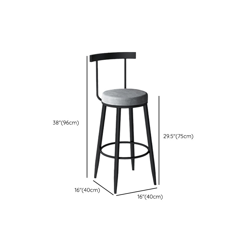 Armless Counter Height Stools with Footrest, Contemporary for Bristol