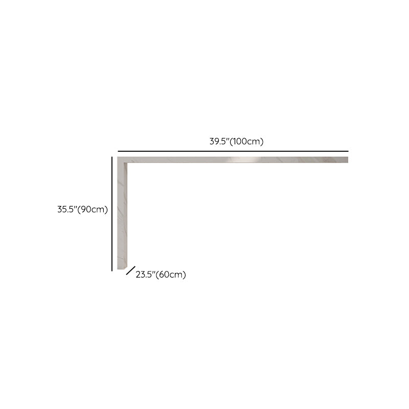 Modern White Sintered Stone Dining Bar Table for Kitchen Dining Room