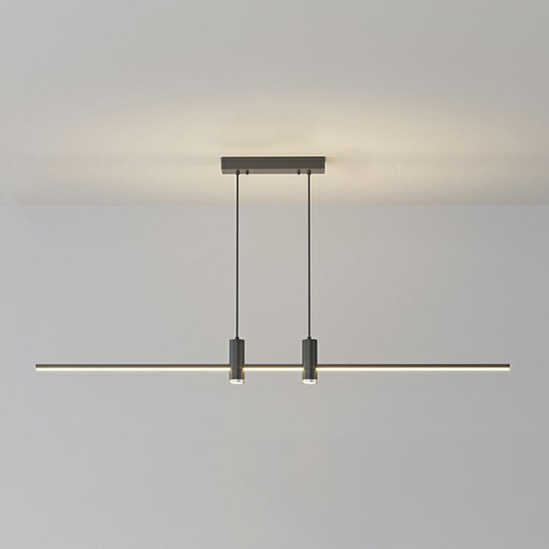 Simplicity Linear Metal Ceiling Pendant Light for Dining Room