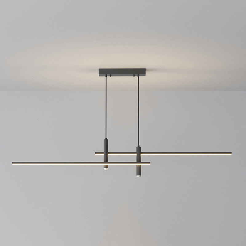 Simplicity Linear Metal Ceiling Pendant Light for Dining Room