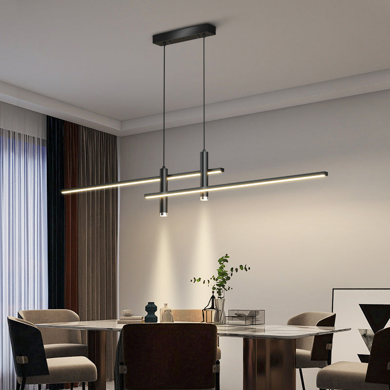 Simplicity Linear Metal Ceiling Pendant Light for Dining Room