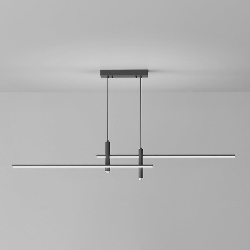 Simplicity Linear Metal Ceiling Pendant Light for Dining Room