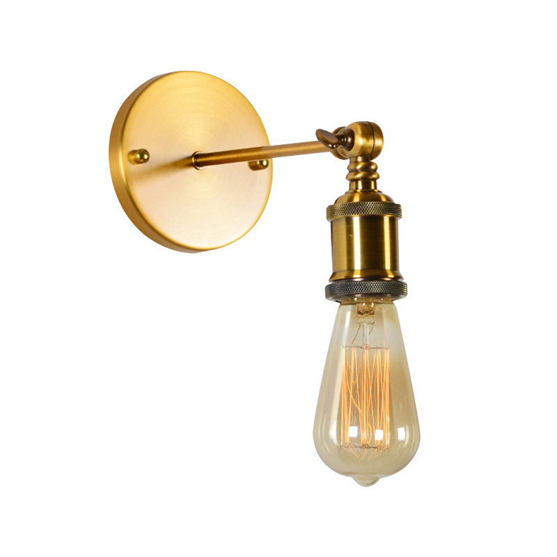 Postmodern Minimalist Wall Light Fixture with Metal Shade for Sitting Room