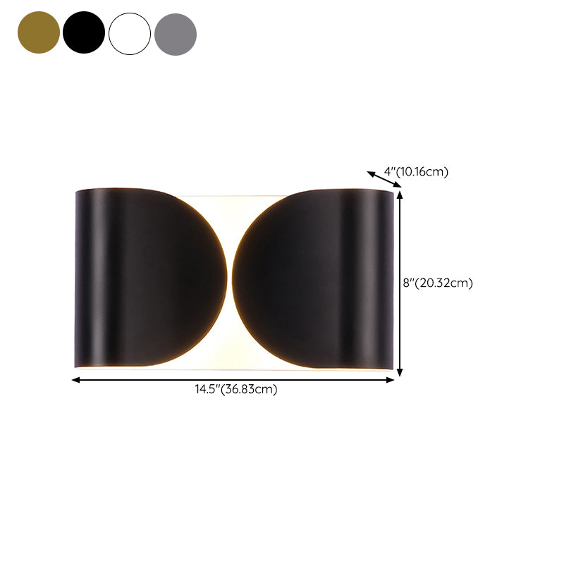 Contemporary Minimalist LED Wall Light Fixture for Sitting Room