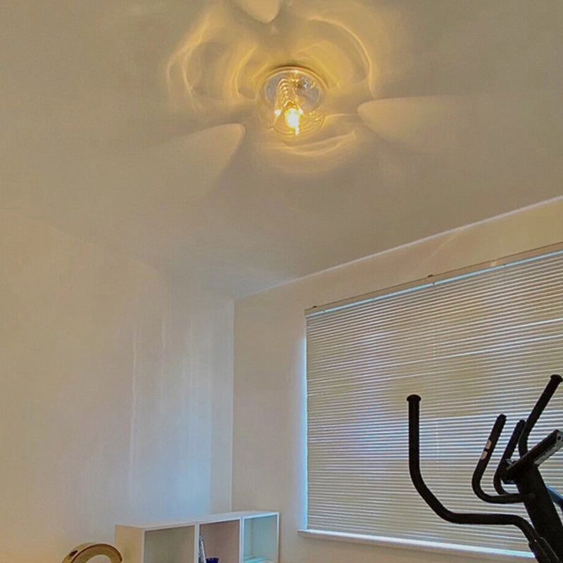 Contemporary Glass Shade Wall Lamp 1-Light Wall Sconce Lighting