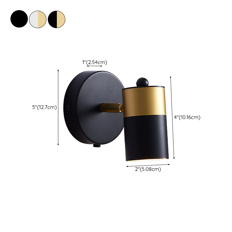 Modern Style Wall Lamp Aluminum Shade Wall Sconce Lighting for Bedroom