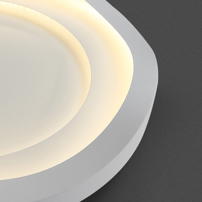 Nordic Style Ceiling Light Fixture White Flush Mount for Living Room