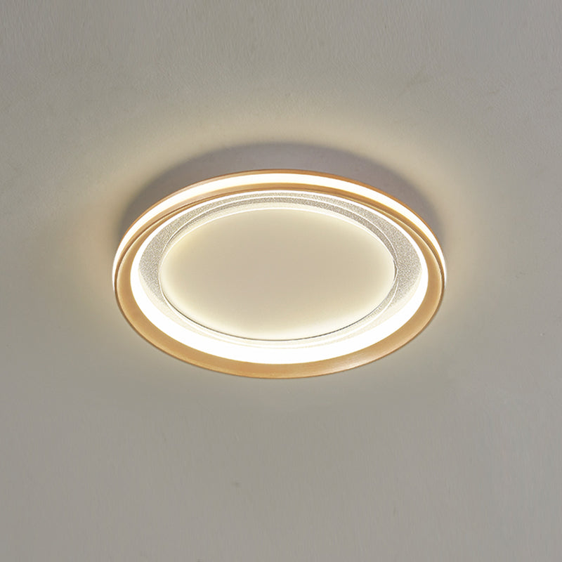 LED Modern Metal Flush Mount Circle Shape Ceiling Light with Acrylic Shade for Passage