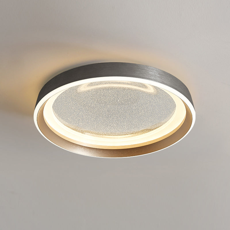 LED Modern Metal Flush Mount Circle Shape Ceiling Light with Acrylic Shade for Passage