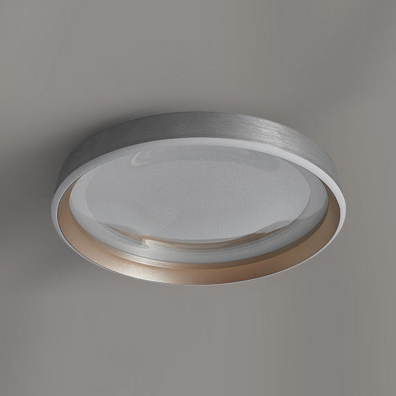 LED Modern Metal Flush Mount Circle Shape Ceiling Light with Acrylic Shade for Passage