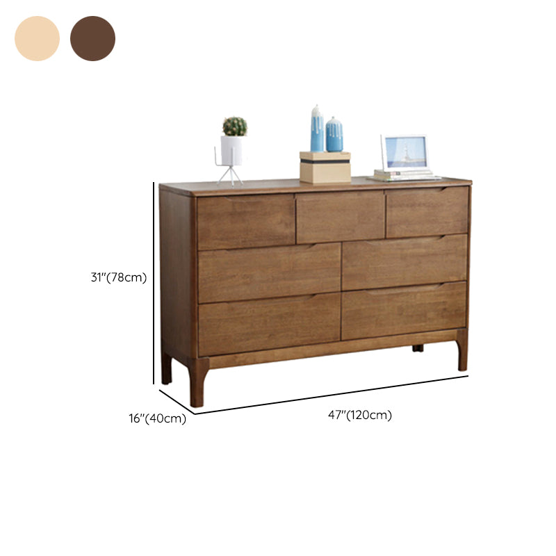 Modern Storage Chest Dresser Solid Wood Dresser with 7/6/5/4 Drawers