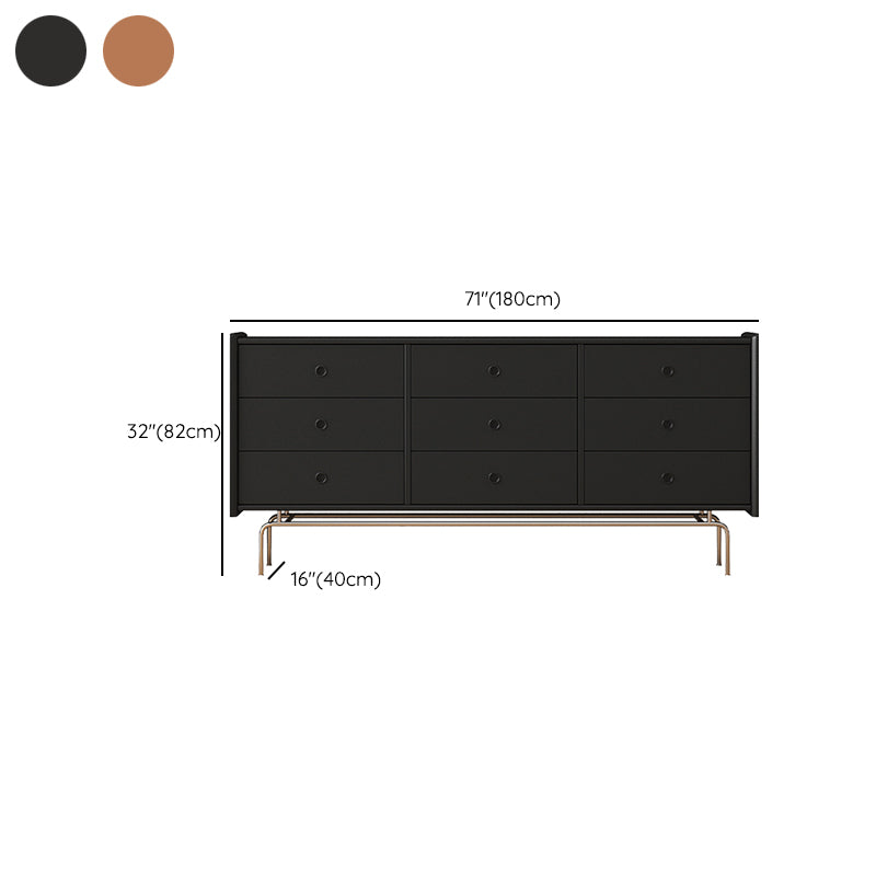 Modern Dresser Solid Wood Storage Chest Dresser with 9/6/5 Drawers