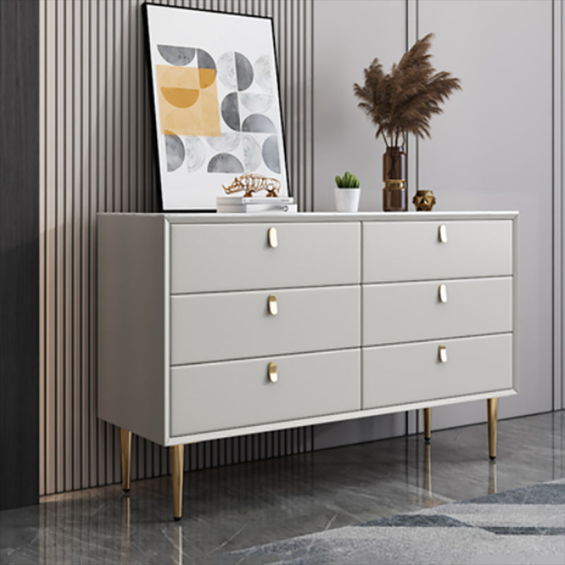 Stone Dresser Classic Glam Storage Chest Dresser with 6/5 Drawers
