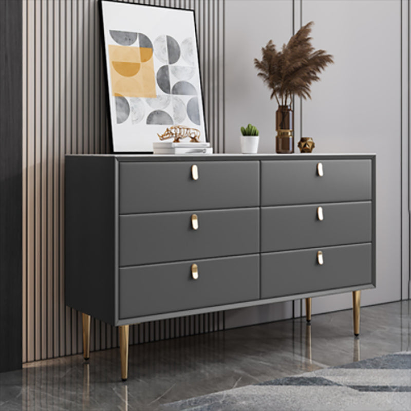 Stone Dresser Classic Glam Storage Chest Dresser with 6/5 Drawers
