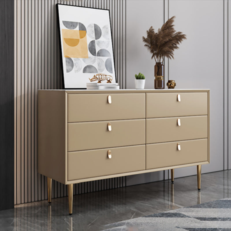 Stone Dresser Classic Glam Storage Chest Dresser with 6/5 Drawers