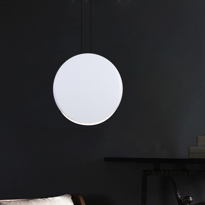 6 "/8" largo ascensore rotondo a soffitto a soffitto a led in metallo nordico a led nero/bianco/grigio lampada sospesa in luce calda/bianca