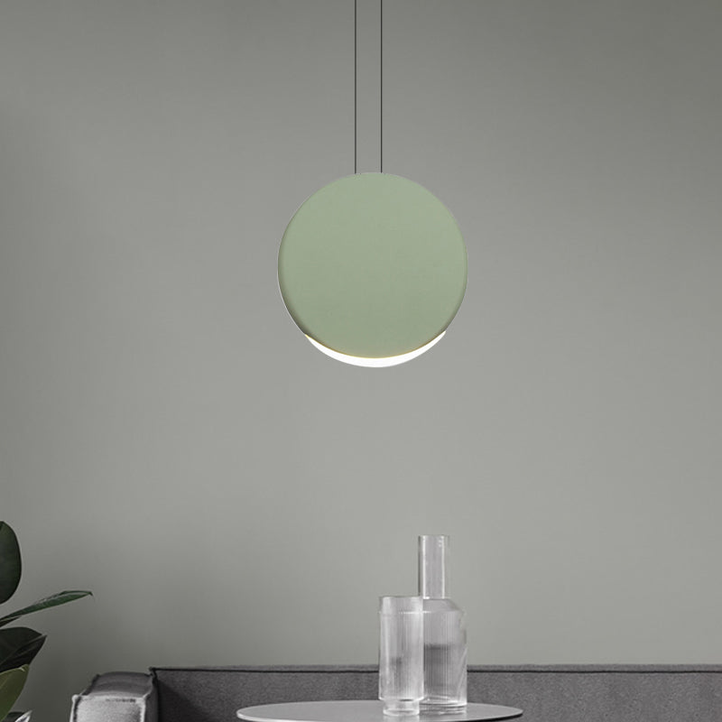 6 "/8" largo ascensore rotondo a soffitto a soffitto a led in metallo nordico a led nero/bianco/grigio lampada sospesa in luce calda/bianca