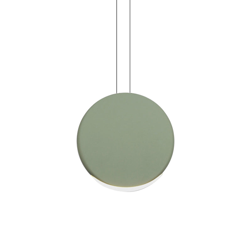 6 "/8" largo ascensore rotondo a soffitto a soffitto a led in metallo nordico a led nero/bianco/grigio lampada sospesa in luce calda/bianca