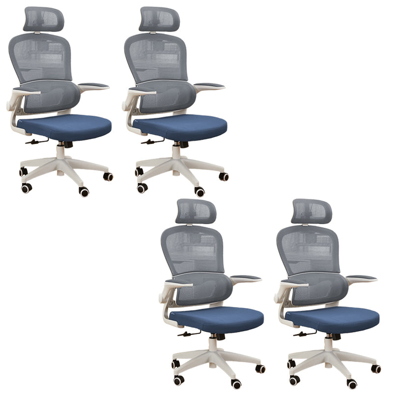Contemporary Height-adjustable Office Chair Mesh-back Desk Chair for Office