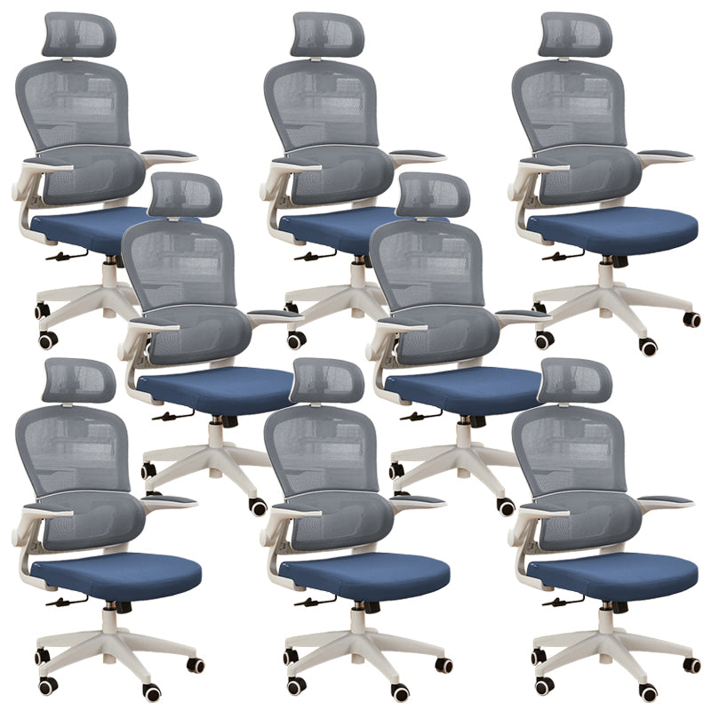 Contemporary Height-adjustable Office Chair Mesh-back Desk Chair for Office