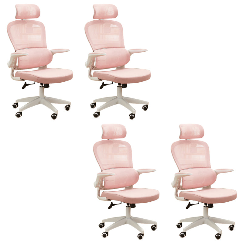 Contemporary Height-adjustable Office Chair Mesh-back Desk Chair for Office