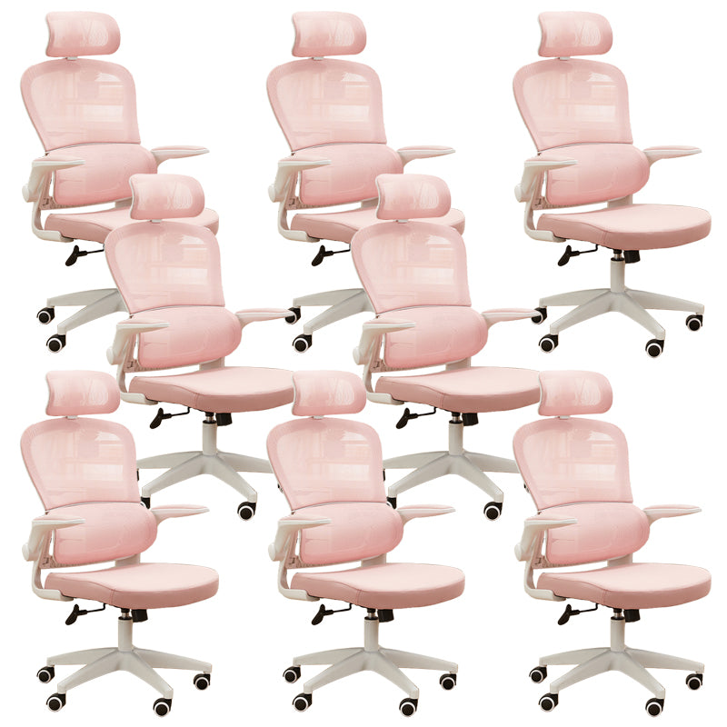 Contemporary Height-adjustable Office Chair Mesh-back Desk Chair for Office