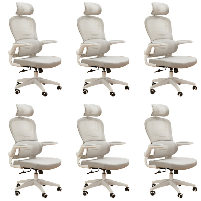 Contemporary Height-adjustable Office Chair Mesh-back Desk Chair for Office