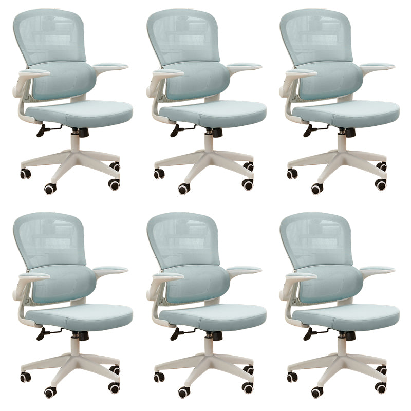 Contemporary Height-adjustable Office Chair Mesh-back Desk Chair for Office