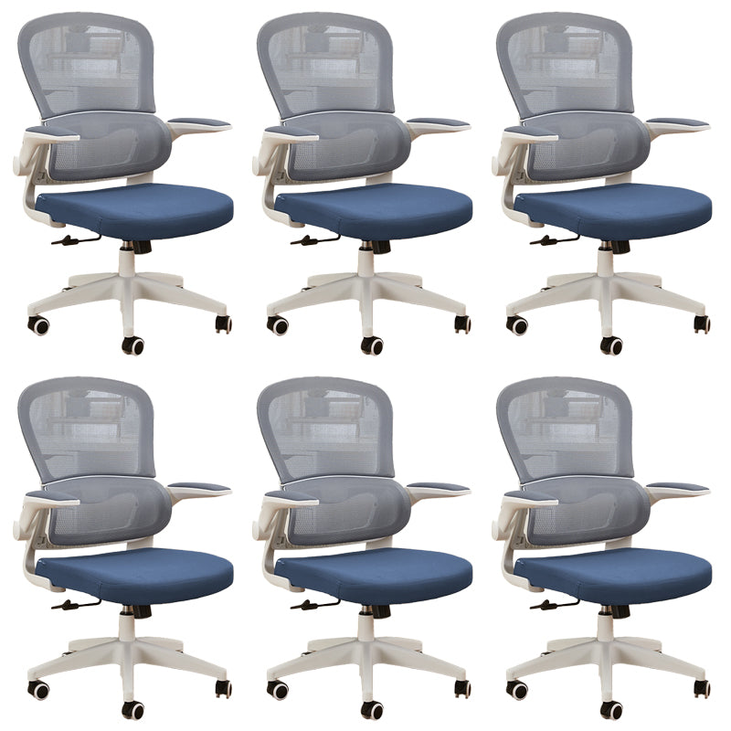 Contemporary Height-adjustable Office Chair Mesh-back Desk Chair for Office