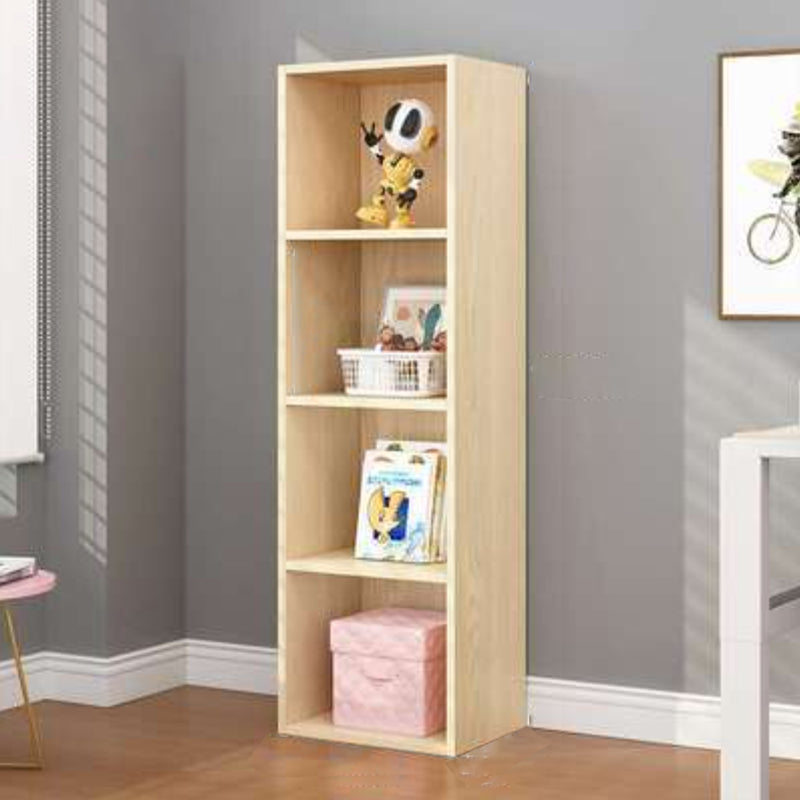 Engineered Wood Bookcase Standard Closed Back Scandinavian Bookshelf