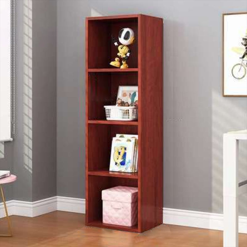 Engineered Wood Bookcase Standard Closed Back Scandinavian Bookshelf
