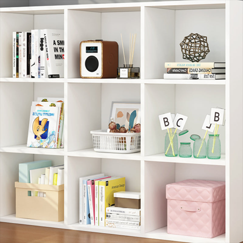 Engineered Wood Bookcase Standard Closed Back Scandinavian Bookshelf