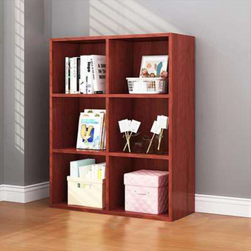 Engineered Wood Bookcase Standard Closed Back Scandinavian Bookshelf