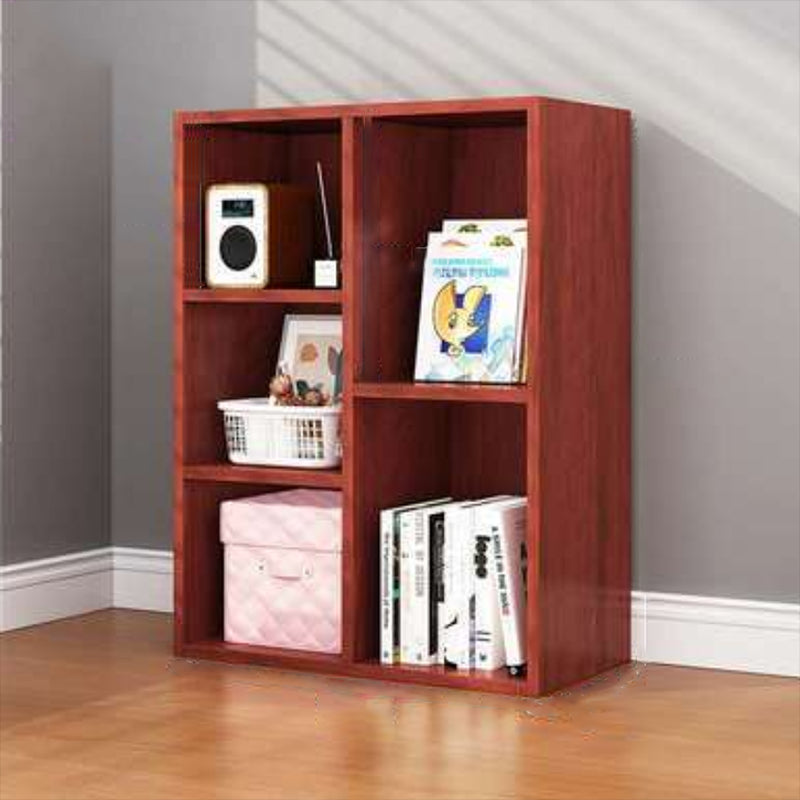Engineered Wood Bookcase Standard Closed Back Scandinavian Bookshelf