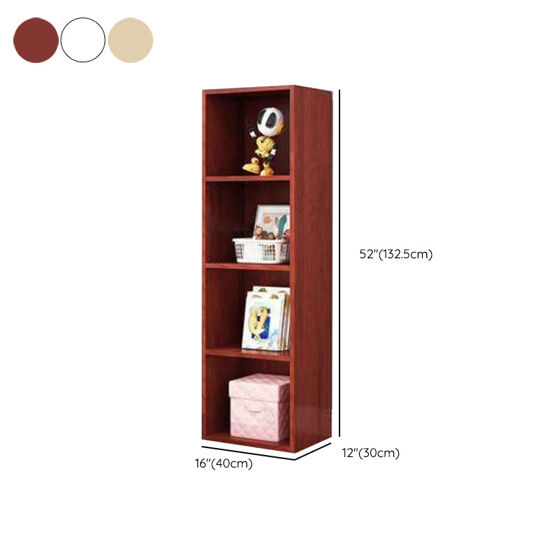 Engineered Wood Bookcase Standard Closed Back Scandinavian Bookshelf