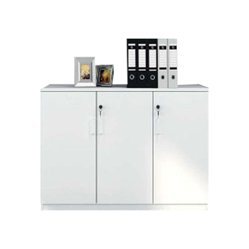Modern File Cabinet White Wooden Frame Storage Lateral File Cabinet