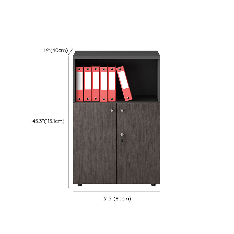 Modern Style Filing Cabinet Wood Vertical Filing Cabinet with Locking Storage