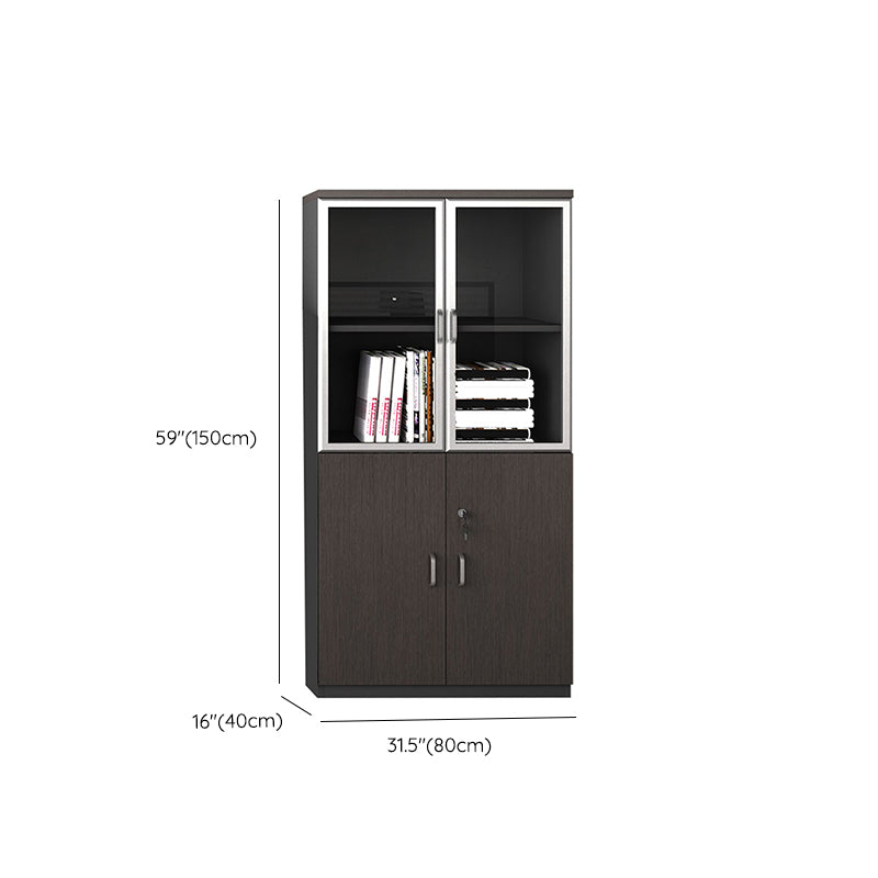 Modern Style Filing Cabinet Wood Vertical Filing Cabinet with Locking Storage