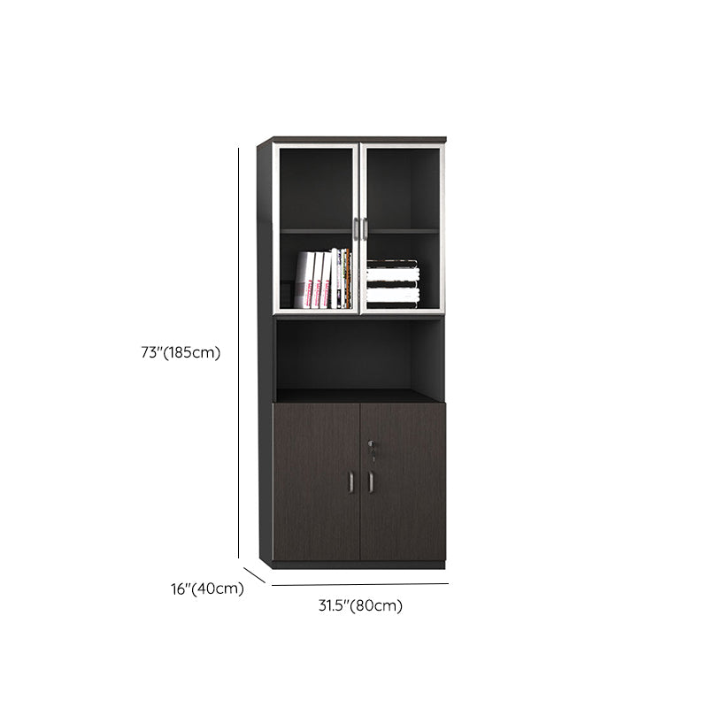Modern Style Filing Cabinet Wood Vertical Filing Cabinet with Locking Storage
