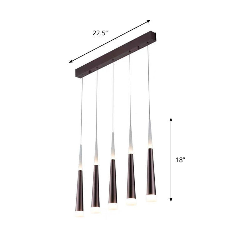 1/5/6 LUMIÈRES PROSDANT PRENDANT LUMIÈRE APPICILEMENT SIMPLE MÉTAL SILLE / BRORN PENDANT LAM