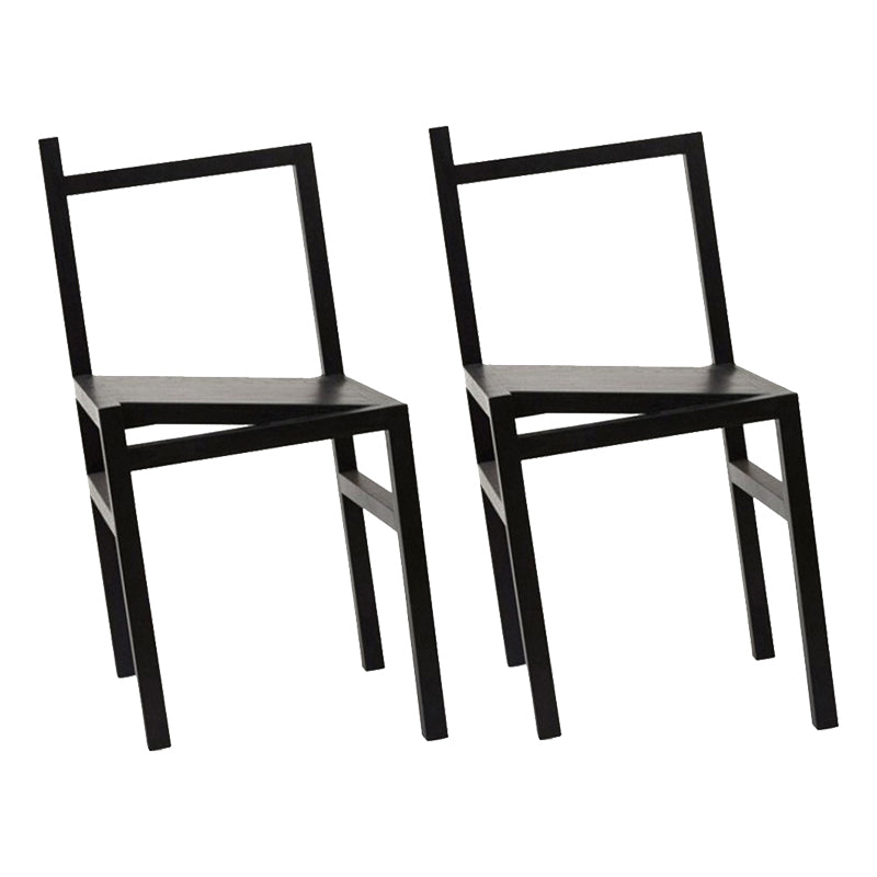 Modern Simple Side Chair Wooden Base Side Dining Chair for Dining Room