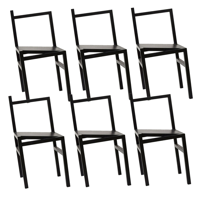 Modern Simple Side Chair Wooden Base Side Dining Chair for Dining Room